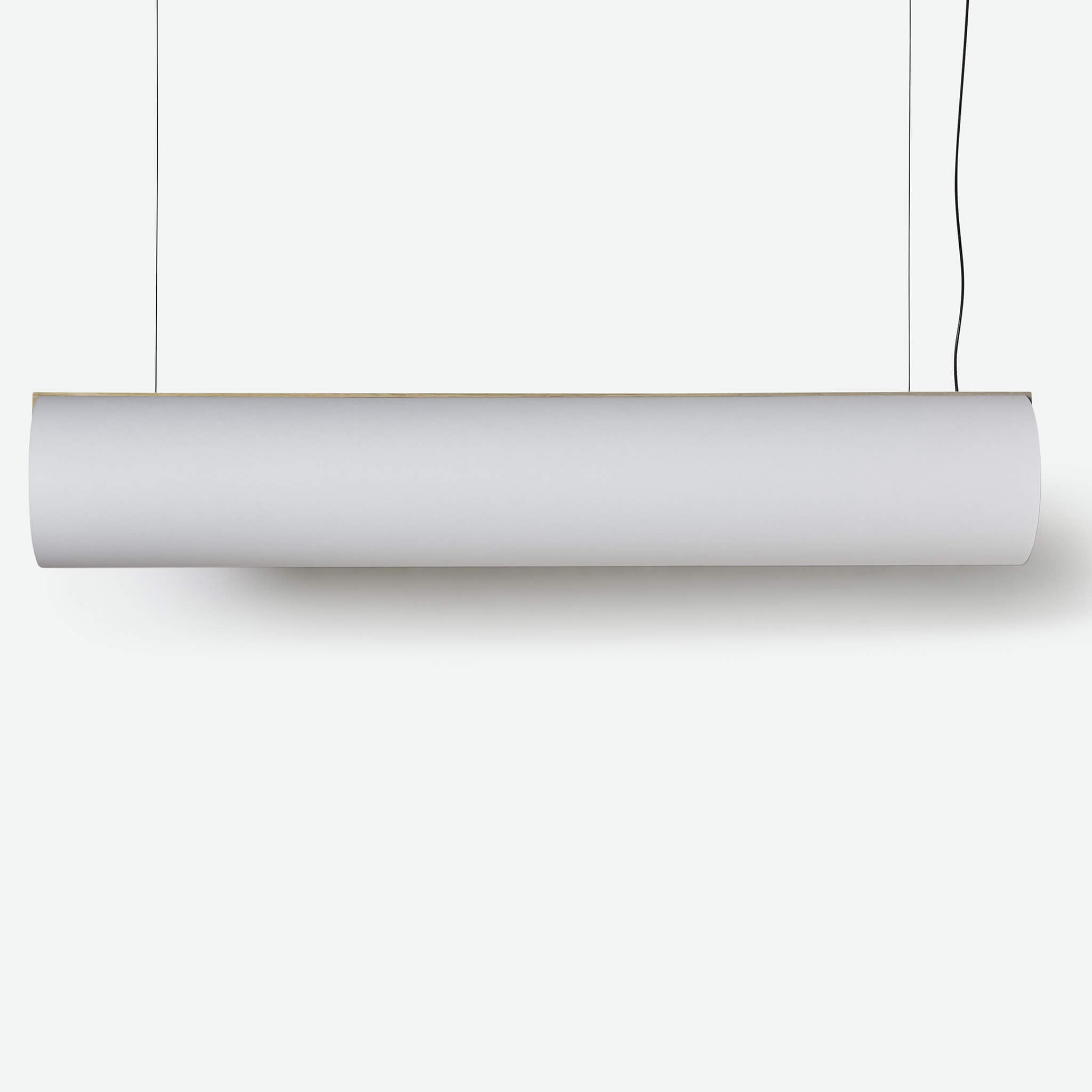 Pendant light made in washi paper, front view