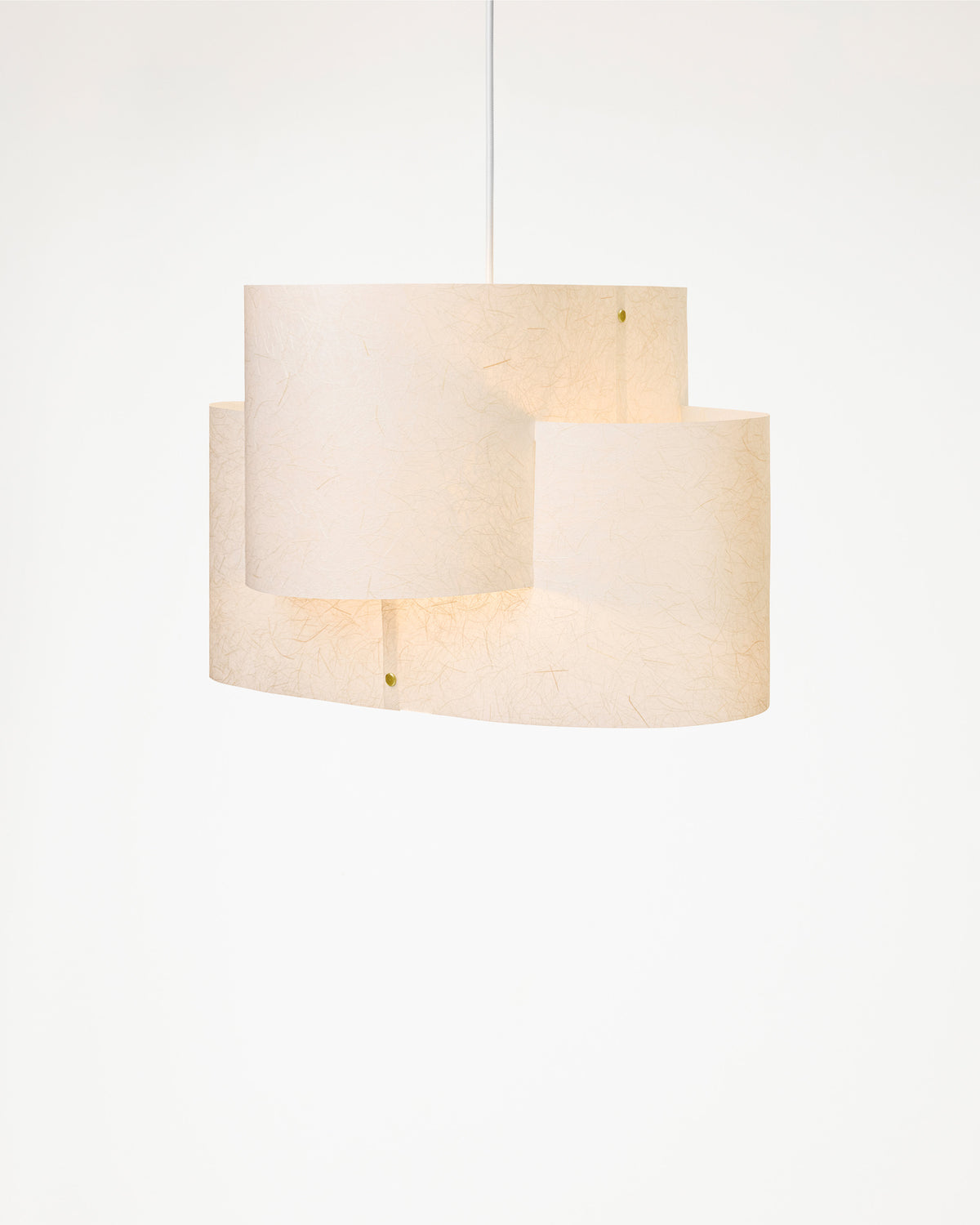 Motarasu Sekiun pendant lamp in textured washi paper 50 cm