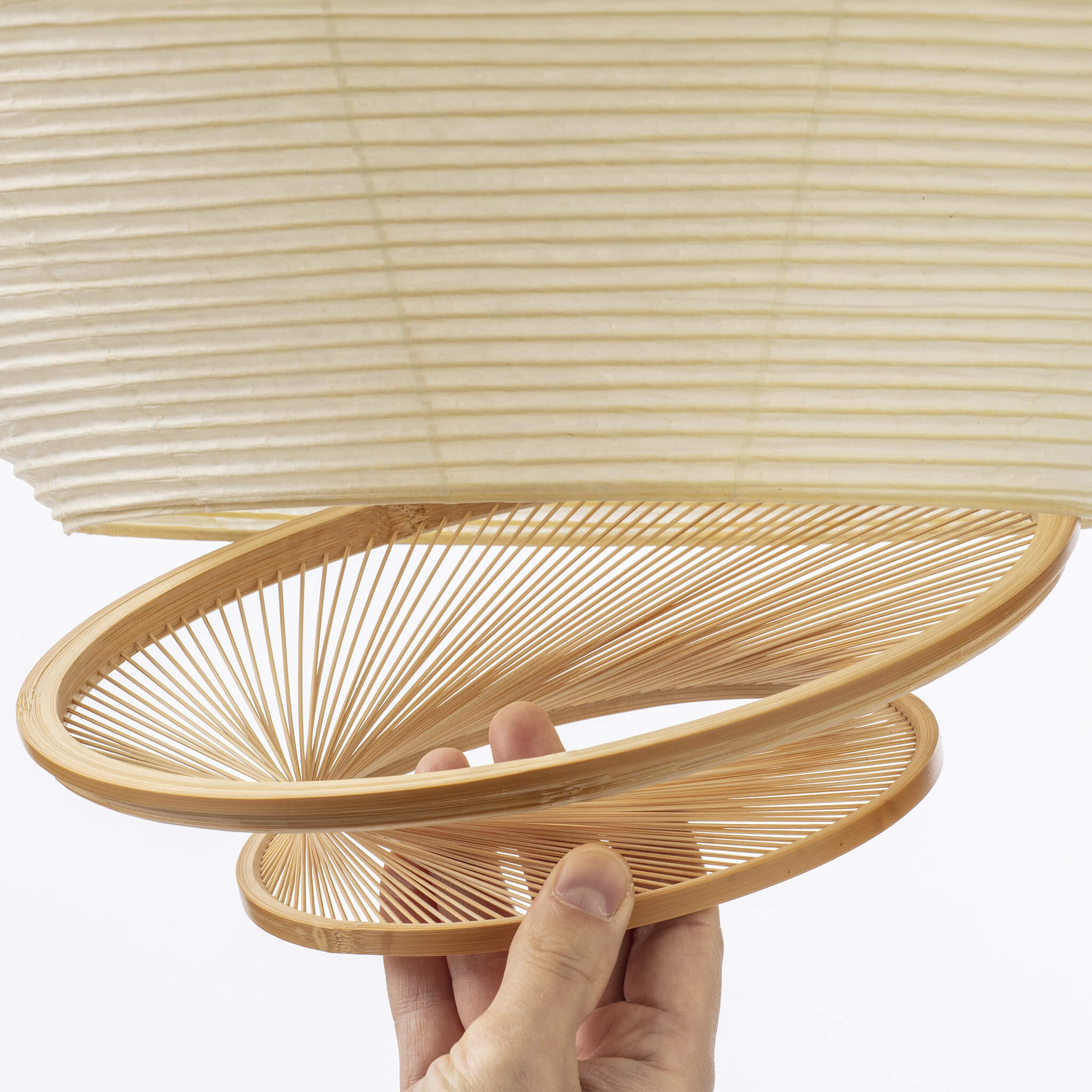 Shape adjustable pendant light, where the shade can be turned upside down