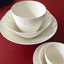 Set of porcelain bowls stacked on top of each other