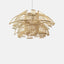 Bamboo pendant light, shaped like a blooming flower