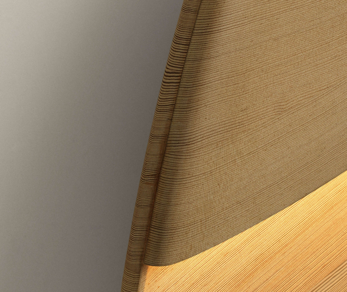 Ray by AHM x LUND, Oregon pine worked with uzukuri.

