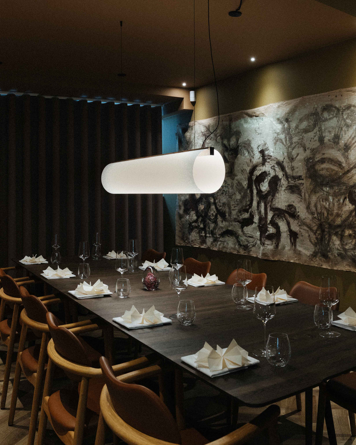 Enso in private dining area of Michelin star restaurant Udtryk in Copenhagen
